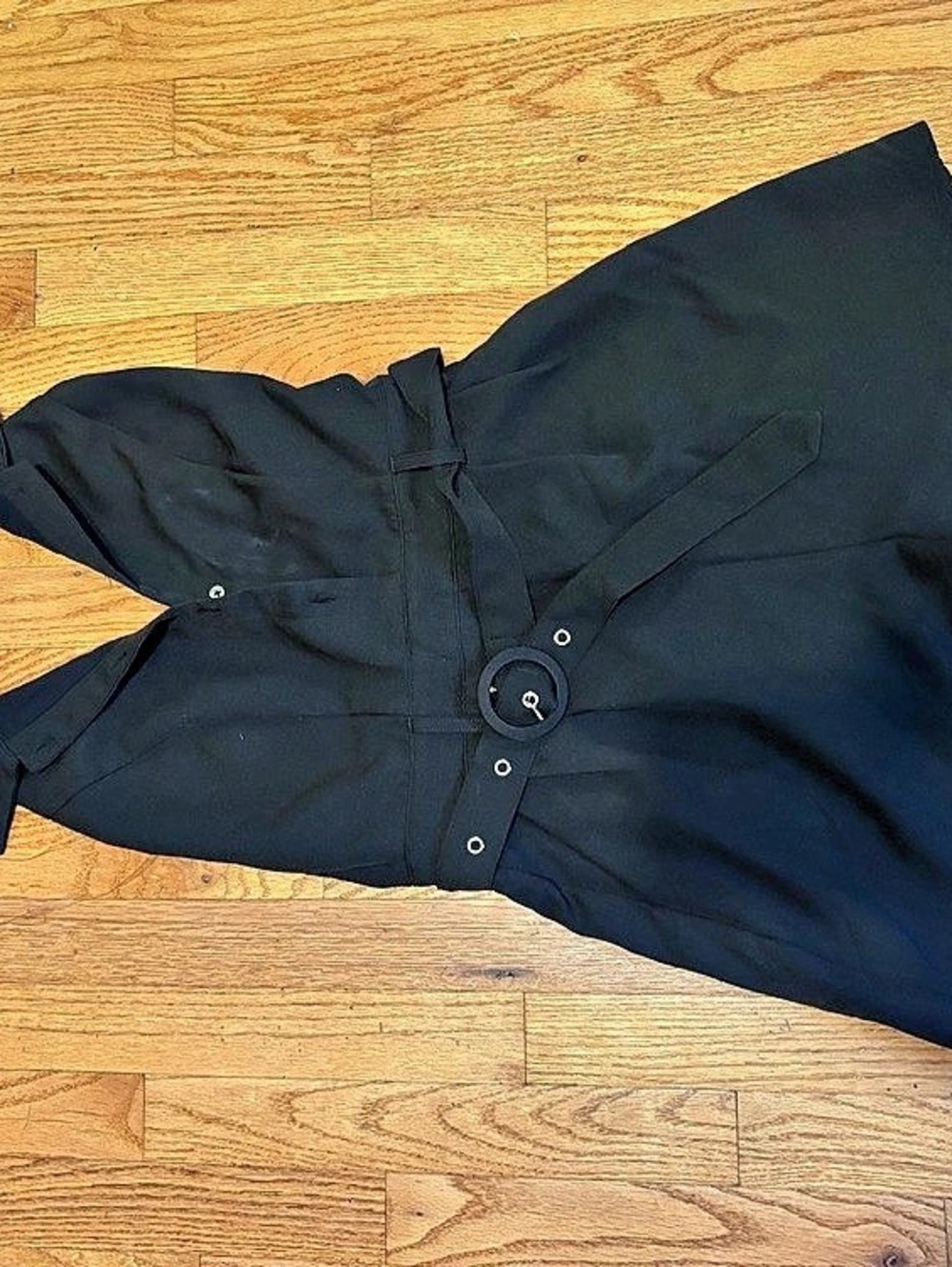 Black short halter